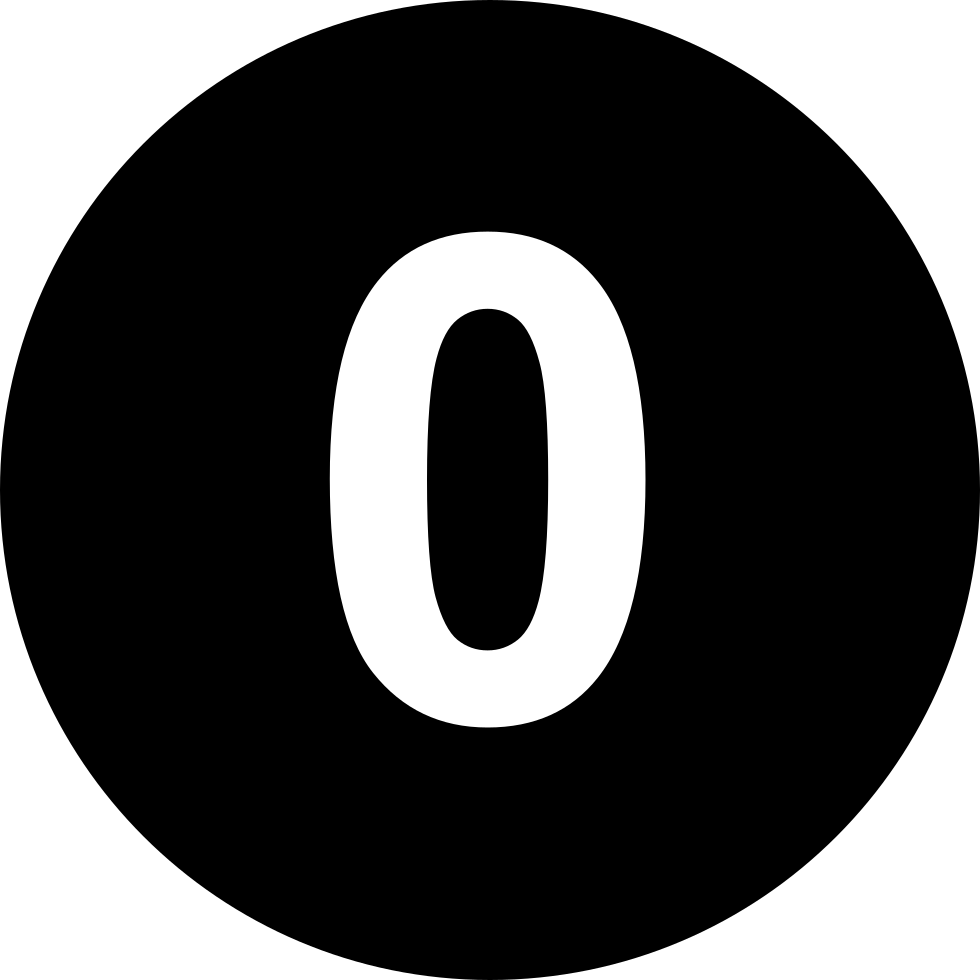 980x980 Number Zero Png Icon Free Download