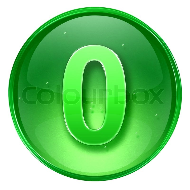 800x797 Number Zero Icon Green, Isolated On Stock Image Colourbox