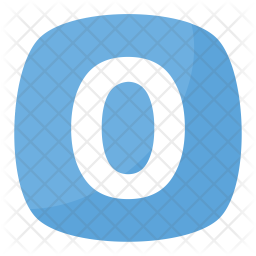 256x256 Zero Icon Of Flat Style