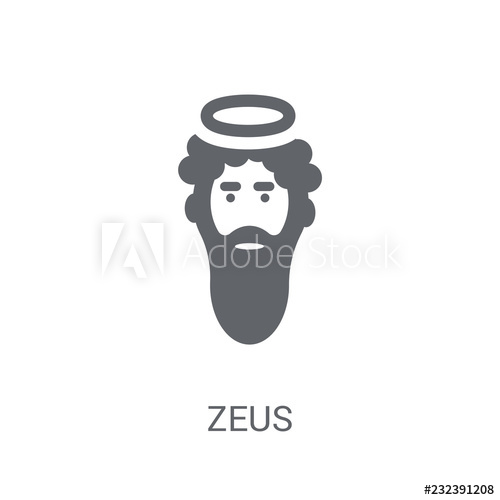 500x500 Zeus Icon Trendy Zeus Logo Concept On White Background From Fairy
