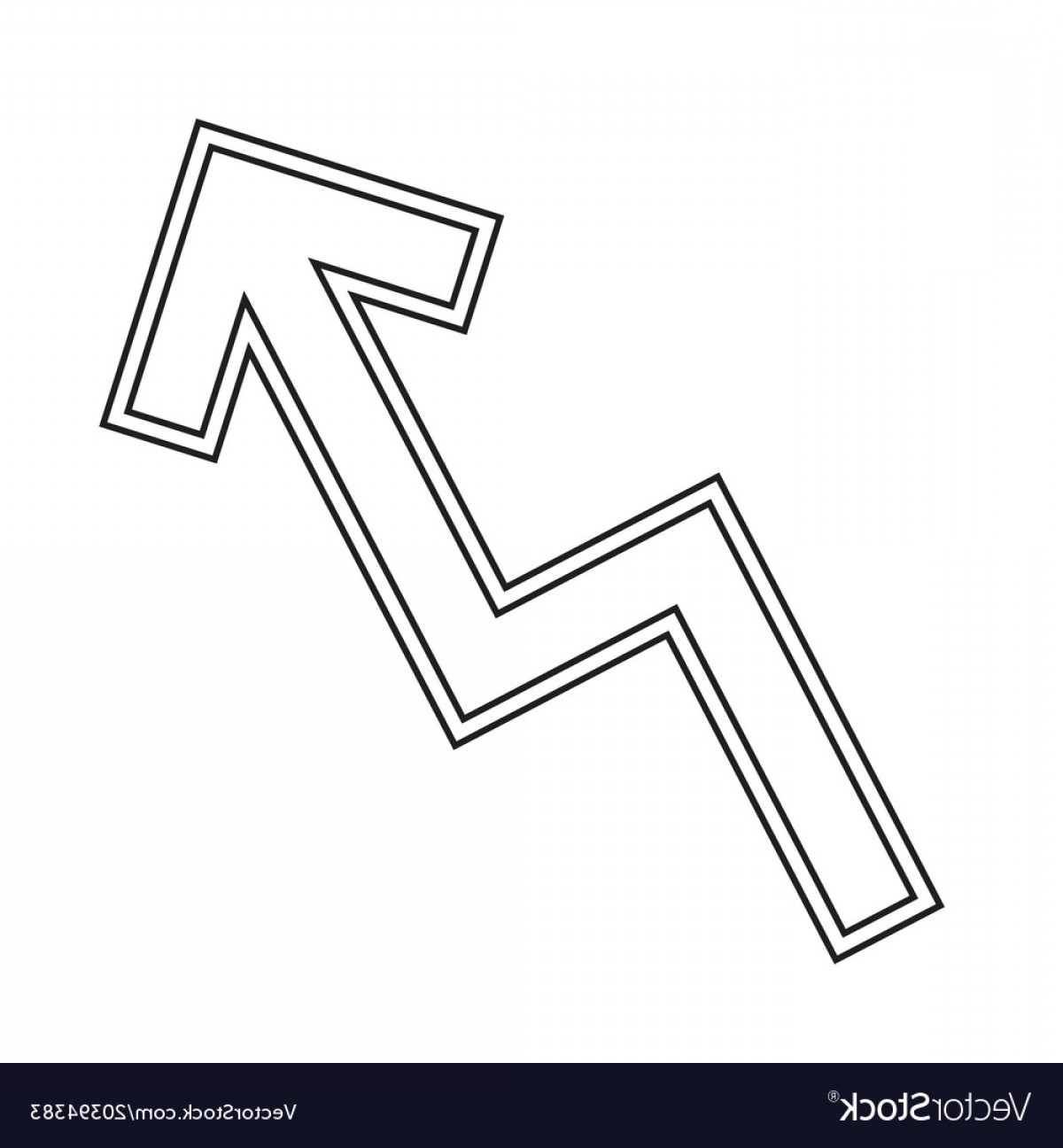 1200x1296 Zigzag Arrow Chart Line Icon Vector Savoyuptown