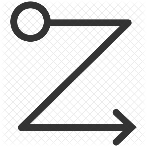 512x512 Zigzag Icon Of Line Style