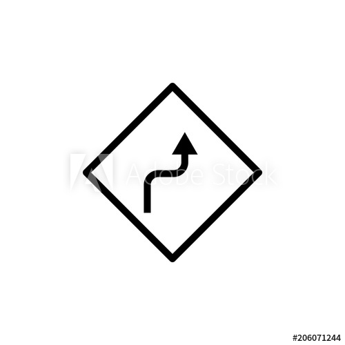 500x500 Zigzag Sign Icon Element Of Navigation For Mobile Concept And Web