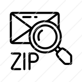 168x168 Zip Postal Code Icon