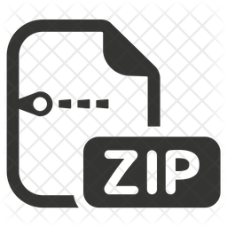 256x256 Zip Icon Of Glyph Style