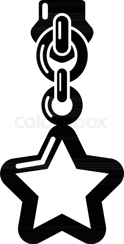 409x800 Star Zip Icon Simple Illustration Of Stock Vector Colourbox