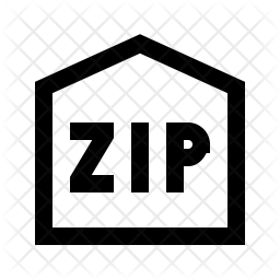 256x256 Zip Code Icon Of Line Style