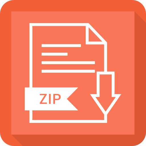 512x512 Zip, File, Type, Download Icon Free Of Format Vol Icons