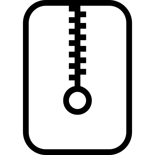 512x512 Zip Stroke Symbol Icons Free Download