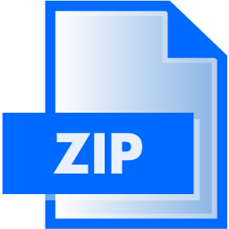 256x256 Zip Download Icon