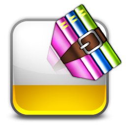 256x256 Zip, Rar Icon