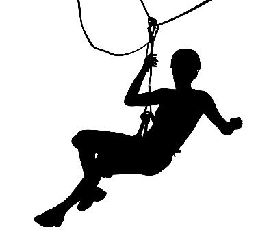 374x348 Zip Line Clip Art