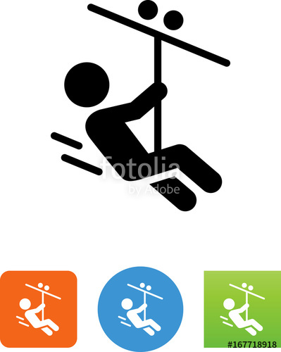 399x500 Zip Line Icon