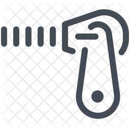256x256 Zipper Icon Of Colored Outline Style