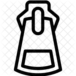 256x256 Zipper Icon Of Line Style