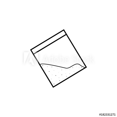 500x500 Drug Cocain In Plastic Bag With Zipper Icon Human Weakness
