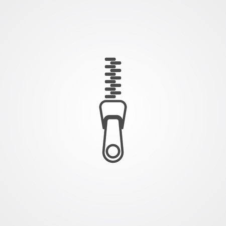 450x450 Zipper Icon Vector, Filled Flat Sign, Solid Pictogram Isolated
