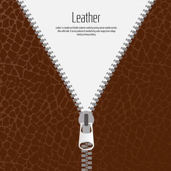 599x600 Leather Clothing Background Zipper Icon Flat Design Free Vector