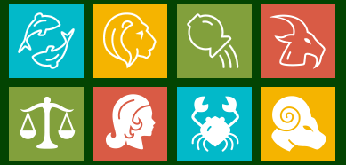 389x186 Metro Zodiac Icon Set