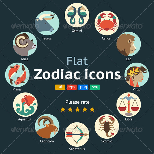 590x590 Zodiac Icon Graphics, Designs Templates From Graphicriver