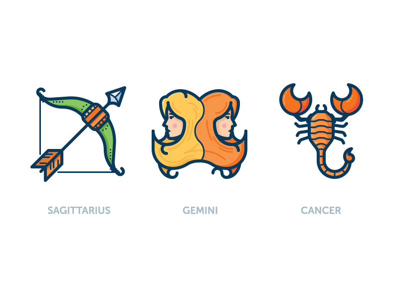 800x600 Zodiac Icons