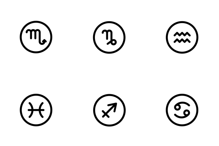 720x480 Download Zodiac Sign Icons With Collections