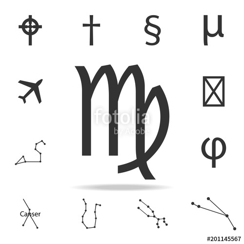 500x500 Virgo Zodiac Sign Icon Detailed Set Of Web Icons Premium Quality