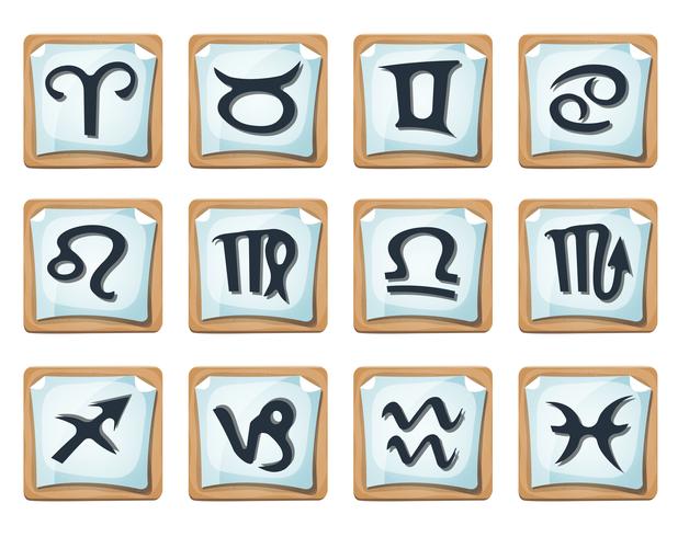 618x490 Zodiac Signs And Icons Set