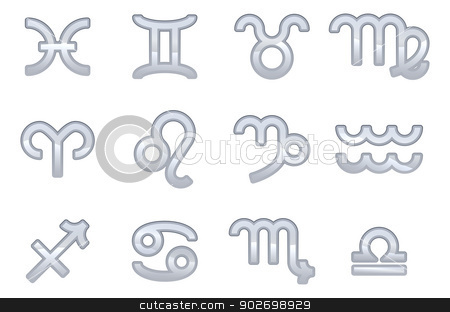 450x312 Zodiac Sign Icons Stock Vector