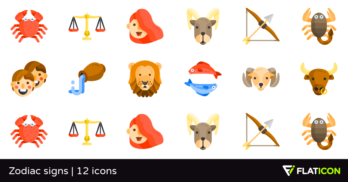 1200x630 Zodiac Signs Free Icons