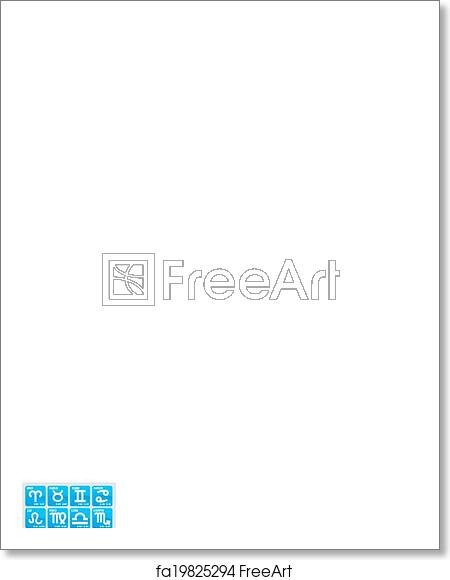 450x580 Free Art Print Of Zodiac Sign Horoscope Icons Vector Illustration