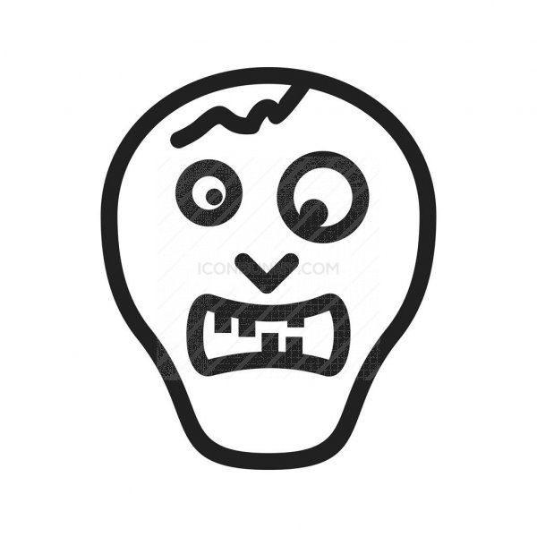 600x600 Zombie Line Icon