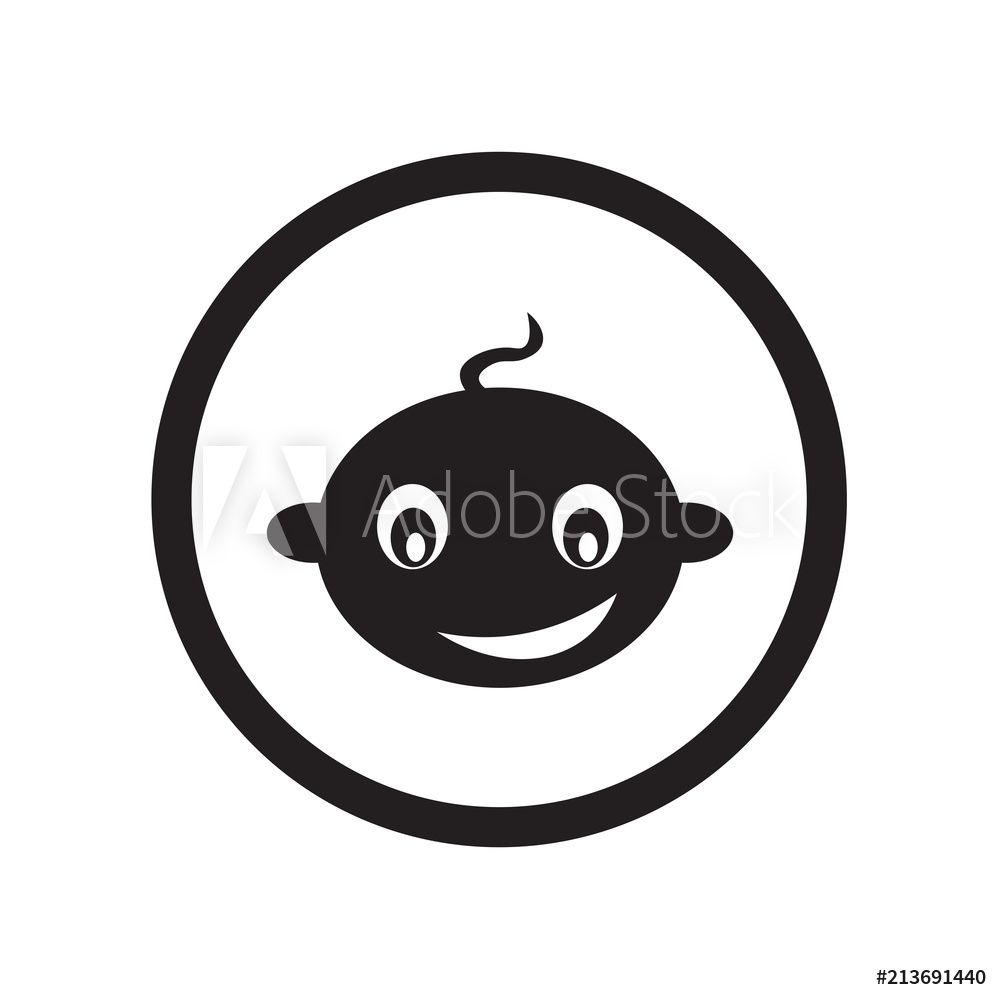 1000x1000 Photo Art Print Baby Zone Icon Vector Sign And Symbol Isolated