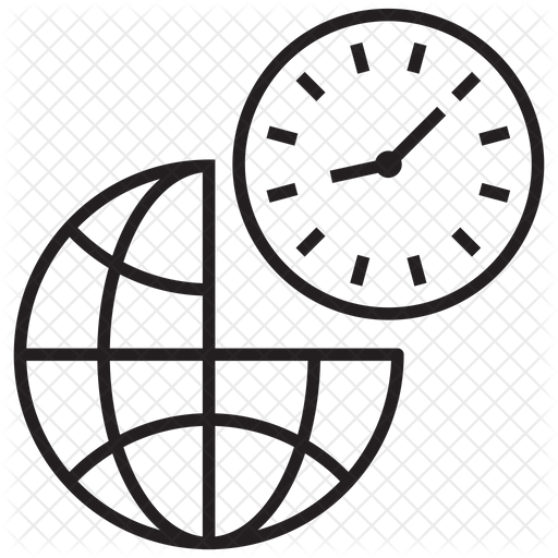 512x512 Time Zone Icon Of Line Style