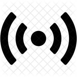 256x256 Wifi Zone Icon Of Glyph Style