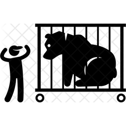 256x256 Zoo Icon Of Glyph Style