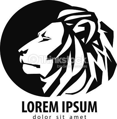 411x416 Lion Head On A White Background Vector Illustration The Storm