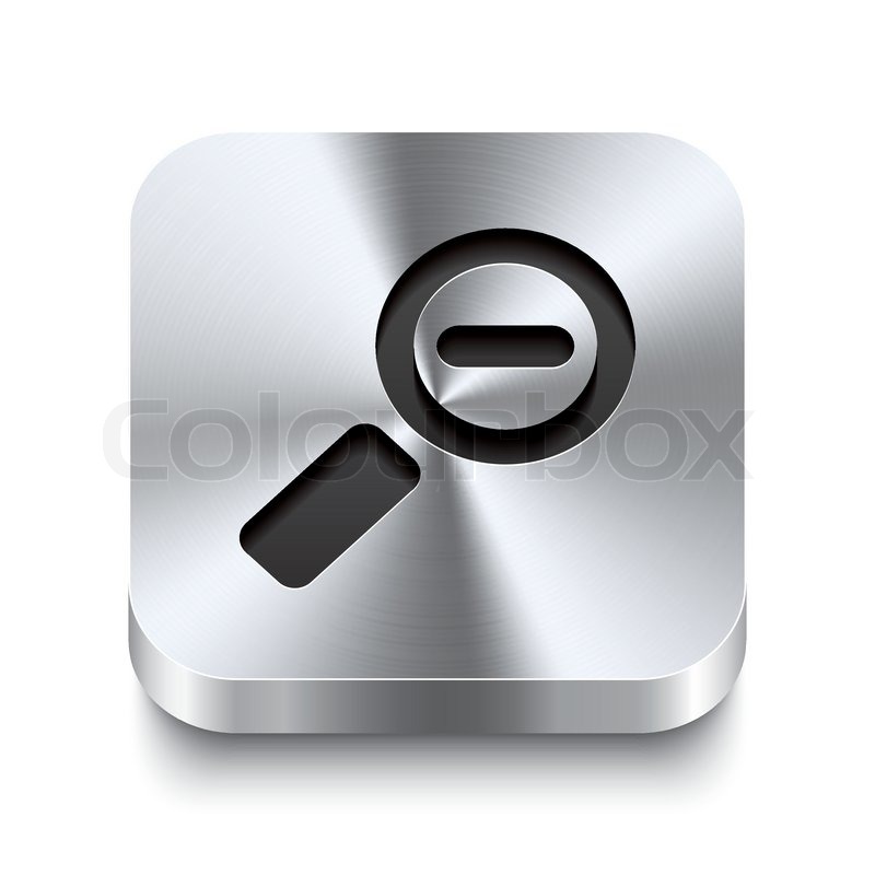 800x800 Square Metal Button Perspektive