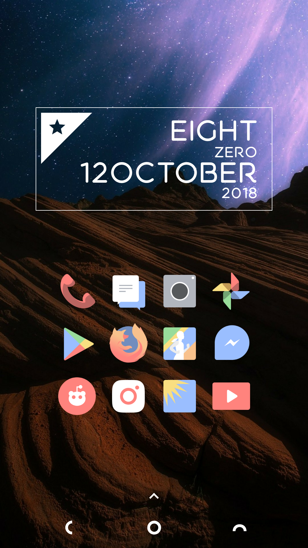 1080x1920 Mnml Ui Zooper Widget, Delta Icon Pack Novalauncher