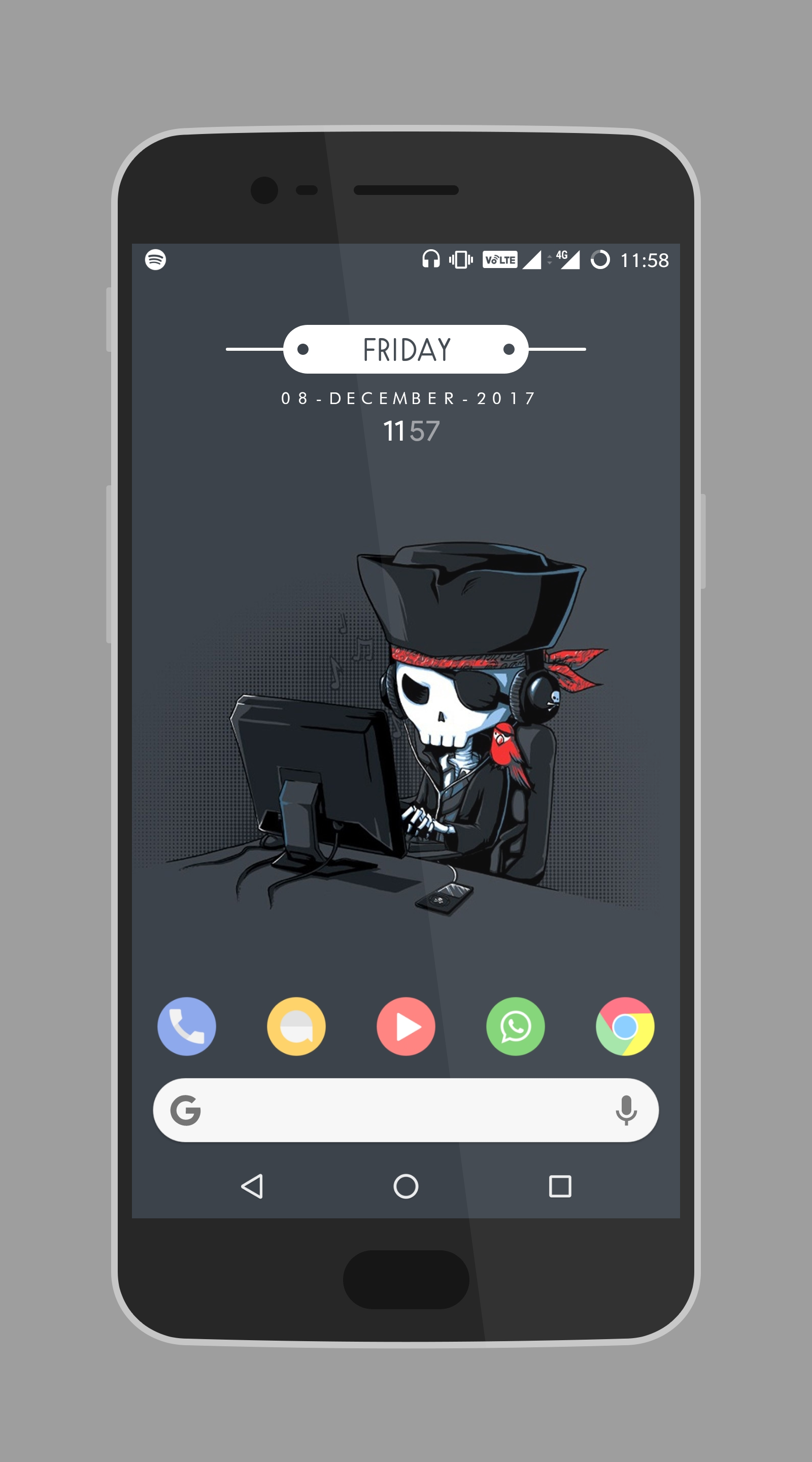 1600x2880 Nova Launcher Beta + Cryten Icon Pack + Mnml Ui Zooper Widget