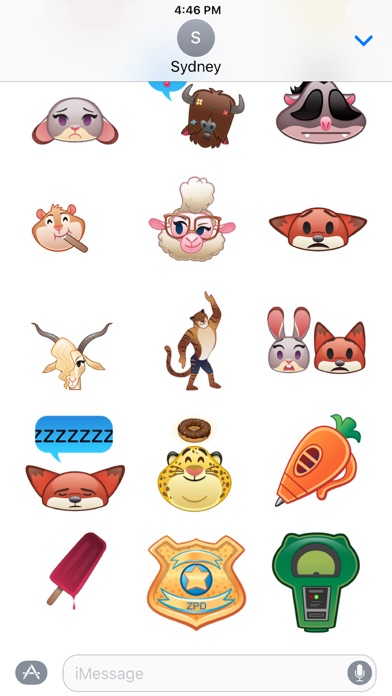 Disney Stickers Zootopia 392x696 Disney Stickers Zootopia