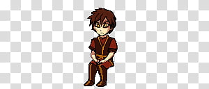 300x128 Zuko Shimeji, Male Character Icon Transparent Background Png