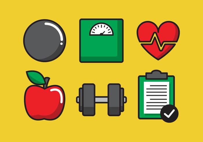 Vector Zumba Icon Set 700x490 Vector Zumba Icon Set