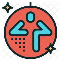 Zumba Icon Of Colored Outline Style 256x256 Zumba Icon Of Colored Outline Style