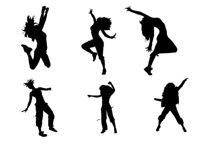 Zumba Silhouette Vectors 700x490 Zumba Silhouette Vectors