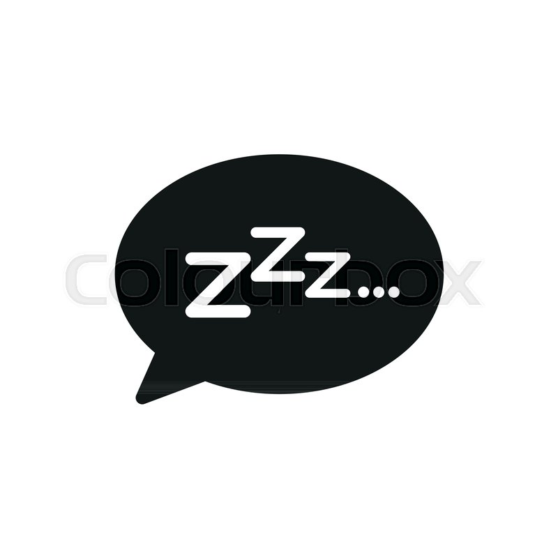 800x800 Zzz Sleep Icon Simple Vector Stock Vector Colourbox